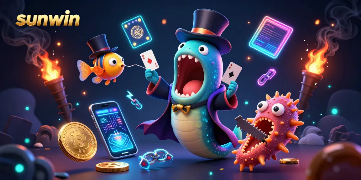 Experience magic with sunwin's captivating deep-sea casino theme featuring vibrant elements and 3D characters.