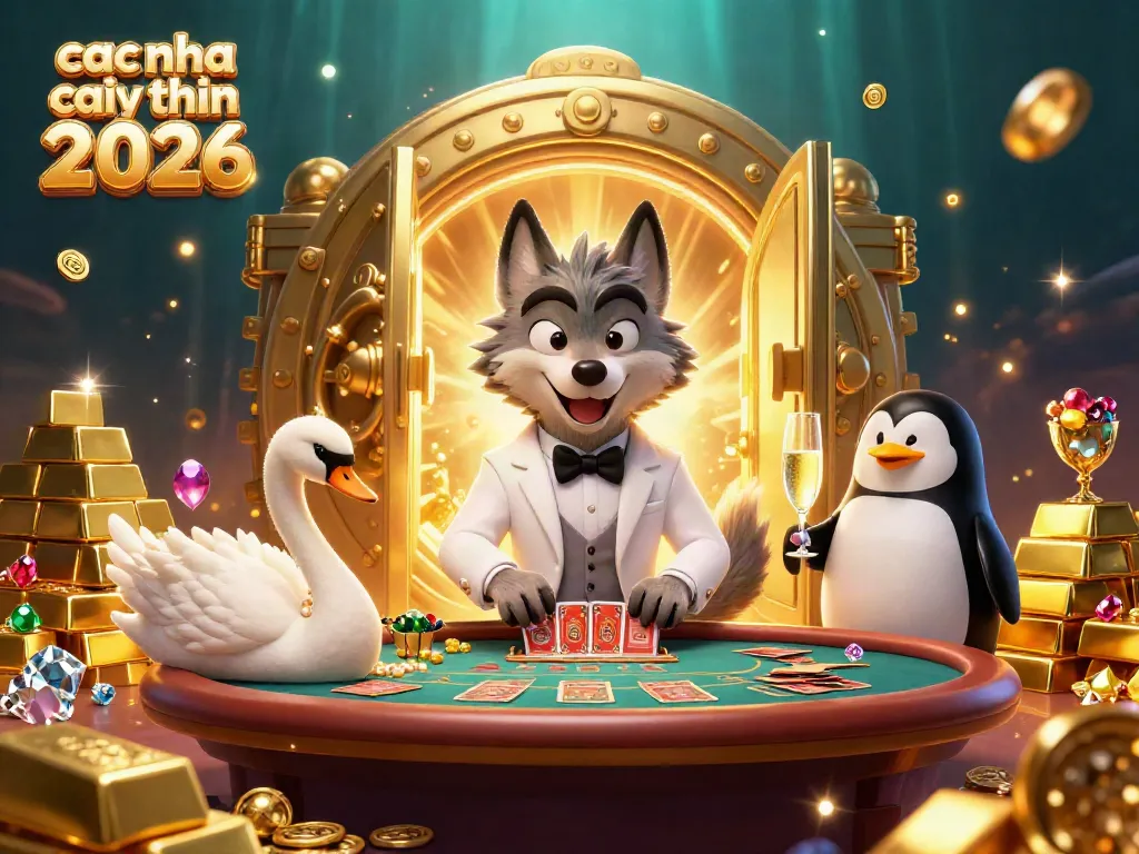 Experience the thrill with cac nha cai uy tin 2026 in this vibrant casino illustration.