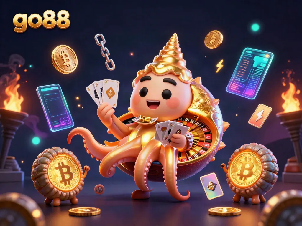 Experience seamless gameplay with go88, featuring a unique nautilus roulette wheel and glowing ammonite companions.